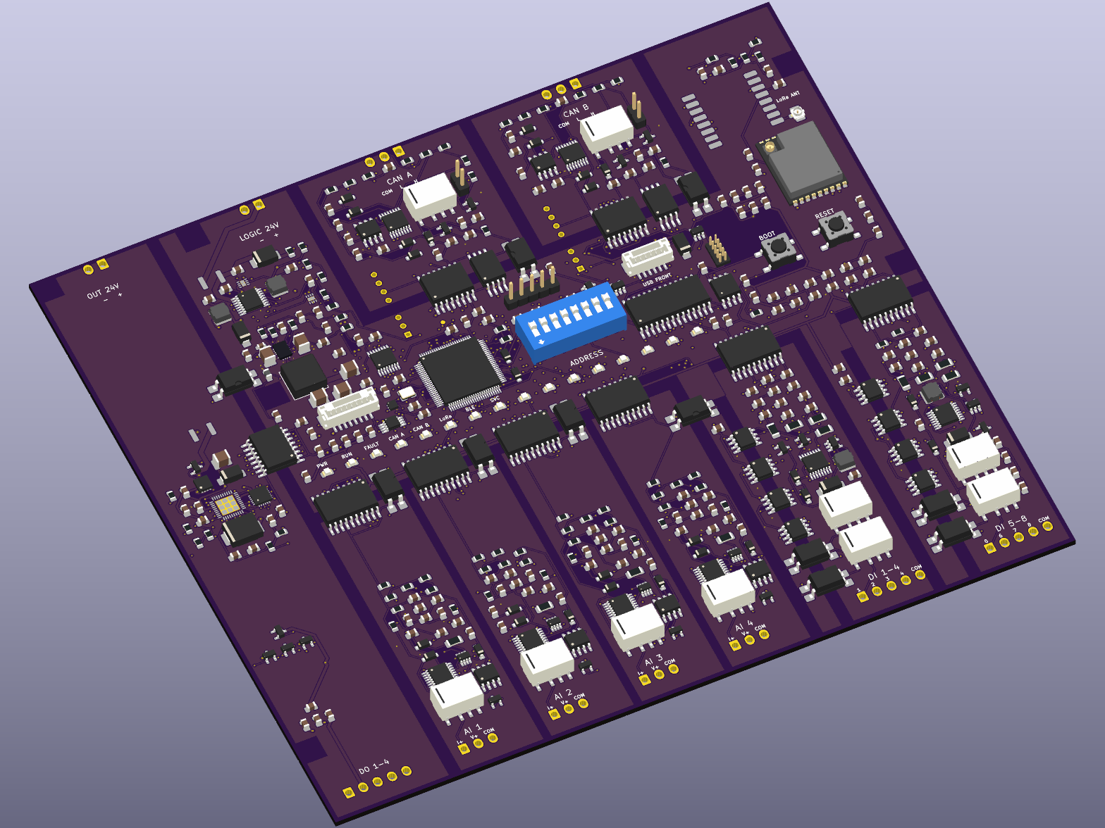 Exploratory CAD study of the Field Node controller board